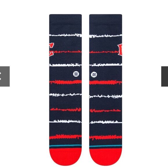 STANCE CASUAL MLB CREW HEIGHT SIZE LARGE CLEVELAND TWIST THE OFFICIAL SOCK NWT - Picture 2 of 6